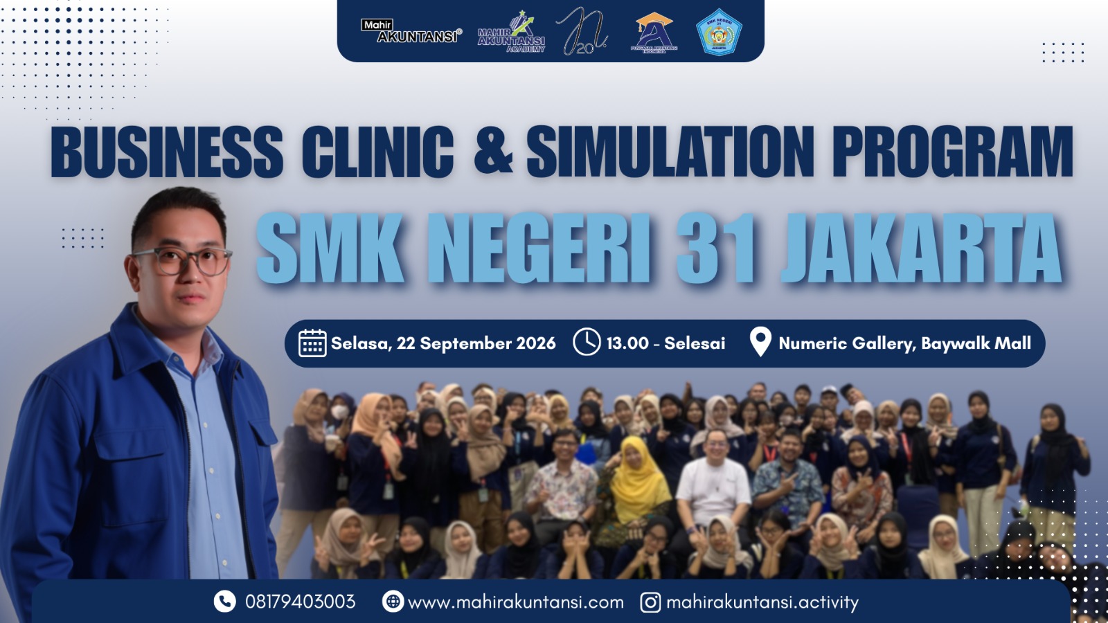 Literasi Keuangan "Business Clinic and Sumulation Program" yang Diselenggarakan oleh Mahir Akuntansi